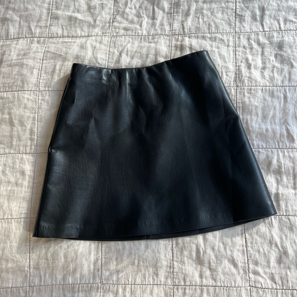 Wilfred Vegan Leather Mini Skirt - Picture 1 of 6